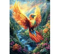 Phoenix in Waterfall Landscape Rompicapo 1000 Pezzi Per Nonni E Nipoti Mitos Fantástico Cartone Rigido Esercizio Mentale Per Serate in Famiglia Da Passatempo Con Poster Incluso 1000 PCS