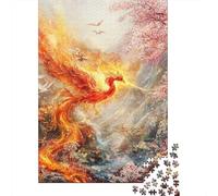 Phoenix Jigsaw Puzzle Impossible 1000Pcs Decorazione Per La Casa. Giochi Rilassamento E Intelligence Per Adulti E Ragazzi Da 14 Anni 1000pcs (75x50cm)