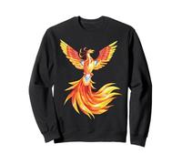 Phoenix Mitico Rinascita Rising Born Again Phoenix Firebird Felpa