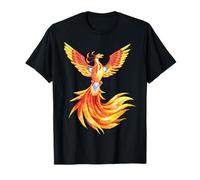 Phoenix Mitico Rinascita Rising Born Again Phoenix Firebird Maglietta
