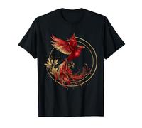 Phoenix Mitico Uccello Opera d'Arte Splash Phoenix Rising Reborn Maglietta