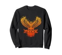 Phoenix Mythical Bird Rising Born Phoenix Firebird Uomini Donne Felpa