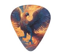 Phoenix Nirvana Wzywhj Prints - Plettri per chitarra, 12 pezzi, facili da impugnare, per basso, ukulele, chitarra acustica o elettrica
