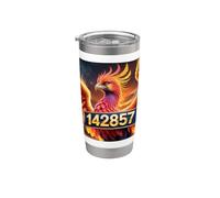 Phoenix Numero Nato Da Seven 142857 Bicchiere termico in acciaio inox doppia parete
