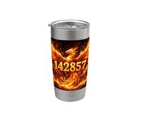 Phoenix Numero Nato Da Seven 142857 Bicchiere termico in acciaio inox doppia parete