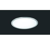 PHOENIX PLAFONIERA LED 26W 3000lm, 3000K TONDA ACCIAIO DIFFUSORE BIANCO D. 45CM