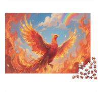 Phoenix Puzzle 1000 Pezzi Puzzle Per Adulti Rise from The Ashes ImpossiblPuzzl Puzzle Rilassamento E Intelligence Regalo Per Amore E Amico 1000pcs (75x50cm)