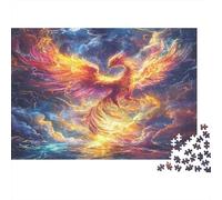 Phoenix Puzzle Impossible 1000 Pezzi Flame Decorazione Per La Casa. Rilassamento E Intelligence Per Adulti E Bambini Da 12 Anni 1000pcs (75x50cm)