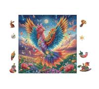 Phoenix Rainbow Wings Puzzle 100 Pezzi Per Neonati E Bambini Cartone Atossico Resistente Difficoltà Bassissima Per Attività Educative A Casa Qualità Sicura Certificata 28x28cm