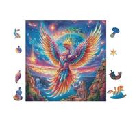 Phoenix Rainbow Wings Rompicapo 100 Pezzi Standard Cartone Rigido Per Adulti Incastro Preciso Per Hobby E Regalo Con Colla Inclusa Top Vendita Migliore Della 28x28cm