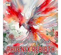 Phoenix Rebirth Reverse Coloring Book: Mythical Firebirds, Rising Flames, and Mystical Fantasy Art for Creative Line Drawing