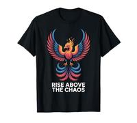 Phoenix Rise Above The Chaos Design Maglietta