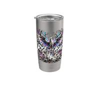 Phoenix Rise From the Ashes Dark Fantasy Bird Art Quotes Bicchiere termico in acciaio inox doppia parete
