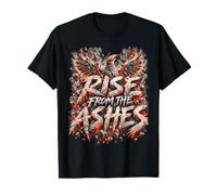 Phoenix Rise from The Ashes Fire Wings Dark Fantasy Art Maglietta