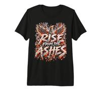 Phoenix Rise from The Ashes Fire Wings Dark Fantasy Art Maglietta Premium