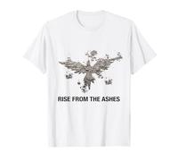 Phoenix Rise from The Ashes Inspirational Citazioni Grafica Maglietta