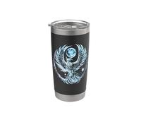 Phoenix Rising Art Cool Bicchiere termico in acciaio inox doppia parete