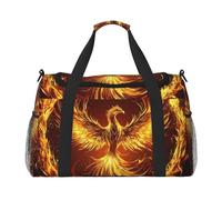 Phoenix Rising - Borsone da viaggio per palestra antincendio per la notte, borsa da weekender, per uomini e donne, leggera, per allenamento e vacanze