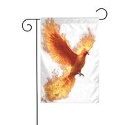Phoenix Rising From Flames Bandiera da giardino 30 x 45 cm verticale su entrambi i lati per fattoria decorazione esterna bandiera cortile