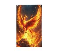 Phoenix Rising From Flames - Bandiere per la casa in frassino dorato, 9 x 1,5 m, con occhielli, decorazioni per interni ed esterni, feste per la casa