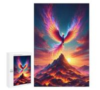 Phoenix Rising from The Volcano Puzzle Impossibili 1000Pcs Decorazione Per La Casa. Rilassamento E Intelligence Per Adulti E Bambini Da 12 Anni 1000 PCS