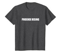 Phoenix Rising Maglietta, Bambini, Grigio Scuro, 3 Anni