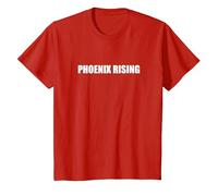 Phoenix Rising Maglietta, Bambini, Rosso, 3 Anni
