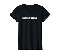 Phoenix Rising Maglietta, Donna, Nero, 3XL