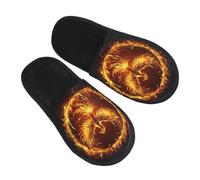Phoenix Rising Pantofole per donne e uomini, antiscivolo, per casa, per interni, comode, in memory foam, per camera da letto e da viaggio, Multicolore, 8/11 UK Men/ 9.5/11.5 UK Women