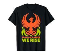Phoenix Rising 'We Rise' Design Ambientale Maglietta