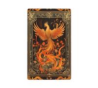 Phoenix Rising Wildflowers Fantasy Art - Placca da parete vuota per interruttore della luce, decorativa, 1 banda, per cucina, camera da letto, bagno, dimensioni 11,4 x 7 cm
