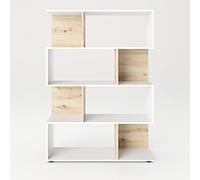 Phoenix Safe Scaffale SHELFY con 8 scomparti, in rovere Artisan bianco