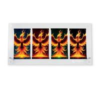 PHOENIX SHIELD | Espositore trasparente in acrilico per 4 booster, protezione ed esposizione di carte da collezione