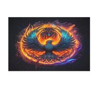 Phoenix Sigil Puzzle Games for Adults E Bambini - for Creativity And Mindfulness - Challenging Jigsaw Puzzles 1000 Pezzi for Family （75×50cm）