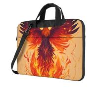 Phoenix Stampa Ultra-Sottile Portatile Laptop Bag Borse A Tracolla Per Le Donne Degli Uomini Weekend Viaggi Casual, Nero , 14 inch