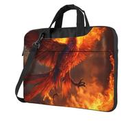 Phoenix Stampa Ultra-Sottile Portatile Laptop Bag Borse A Tracolla Per Le Donne Degli Uomini Weekend Viaggi Casual, Nero , 13 inch