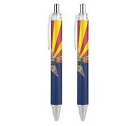 Phoenix United States - Penna a sfera retrattile nera a punta fine da 0,5 mm, ad asciugatura rapida, scrittura liscia, 2 pezzi come foto 1