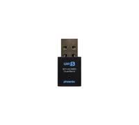 Phoenix | WiFi USB 650Mbps + Bluetooth 4.2 | Doppia banda 2.4G/5G | Nano compatto | Connessione stabile lunga portata | Nero
