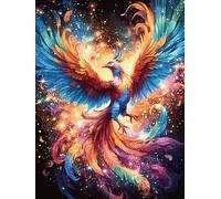 Phoenix with Rainbow Feathers Puzzle 1000 Pezzi Arte Pop Mondiale Wildlife Pet Collezione Arte Pop Rompicapo Divertente E Colorato Idea Regalo Per Giovani Adulti 1000 PCS
