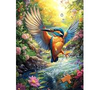 Phoenix with Rainbow Feathers Puzzle 300 Pezzi Rilassamento Per Adulti Wildlife Pet Rompicapo Pressione Ridotta Giochi Da Tavolo Solo O in Gruppo Regalo Amico E Colleghi 300 PCS