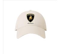 PHOENIX95 Cappello per Lamborghini, Simple y Elegante Tamaño Ajustable Gorra Unisex Adulto,Beige