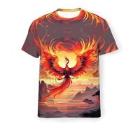 Phönixss - Maglietta da uomo a maniche corte, unisex, con stampa animale, a maniche corte, girocollo, casual, a maniche corte, stampata, 6, 6XL