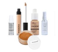 PHOERA® Fondotinta, Correttore, Primer Spray Fissaggio & Cipria Set Mega Value