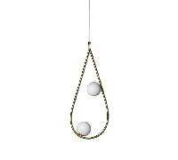 Pholc PEARLS 65 Lampada A Sospensione Ottone/Opale