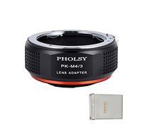 PHOLSY Adattatore di Lente PK-MFT Compatibile con Obiettivo Pentax K PK Mount su Micro Four Thirds M4/3 (MFT Micro 4/3) Mount Corpo Fotocamera Compatibile con Olympus Panasonic Lumix