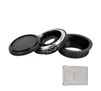PHOLSY Adattatore Manuale con Vetro Ottico e Cap per Obiettivo FD su EF | Con Leva del Diaframma Compatibile con Obiettivo Canon FD FL e Fotocamera Canon EF (EOS), FD a EF, FL su EF, FD su EOS