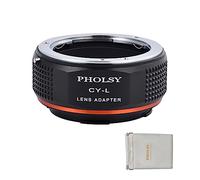 PHOLSY Adattatore per Lente Compatibile con Obiettivo Contax/Yashica CY Mount su Leica L Mount Corpo Fotocamera Compatibile con Leica SL2, SL2-S, CL, TL2, Lumix S5, S1, BS1H, SIGMA fp, fp L