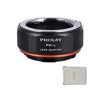 PHOLSY Adattatore per Lente Compatibile con Obiettivo Pentax K PK Mount su Leica L Mount Corpo Fotocamera Compatibile con Leica SL2, SL2-S, CL, TL2, Lumix S5, S1, BS1H, SIGMA fp, fp L