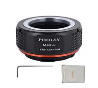 PHOLSY Anello Adattatore Compatibile con Obiettivo M42 42mm Mount su Leica L Mount Corpo Fotocamera Compatibile con Leica SL2, SL2-S, CL, TL2, Lumix S5, S1, BS1H, SIGMA fp, fp L