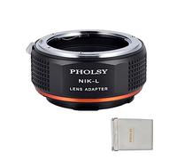 PHOLSY Anello Adattatore Compatibile con Obiettivo Nikon F AI AIS AF AF-I AF-S Mount su Leica L Mount Corpo Fotocamera Compatibile con Leica SL2, SL2-S, CL, TL2, Lumix S5, S1, BS1H, SIGMA fp, fp L